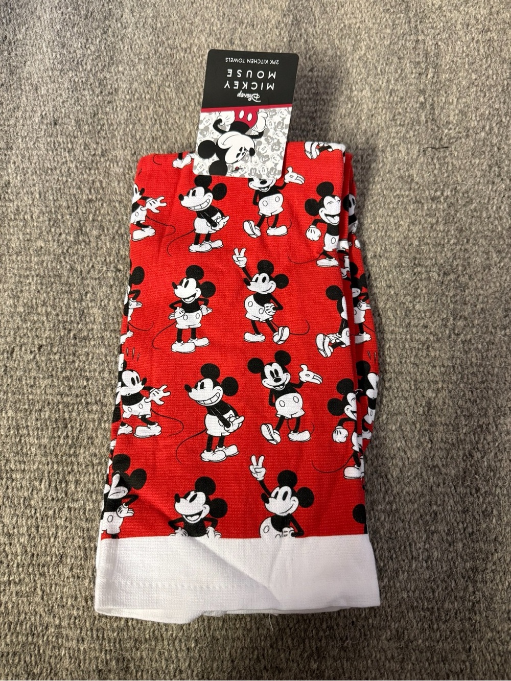 Disney Mickey Mouse Red Kitchen Towel